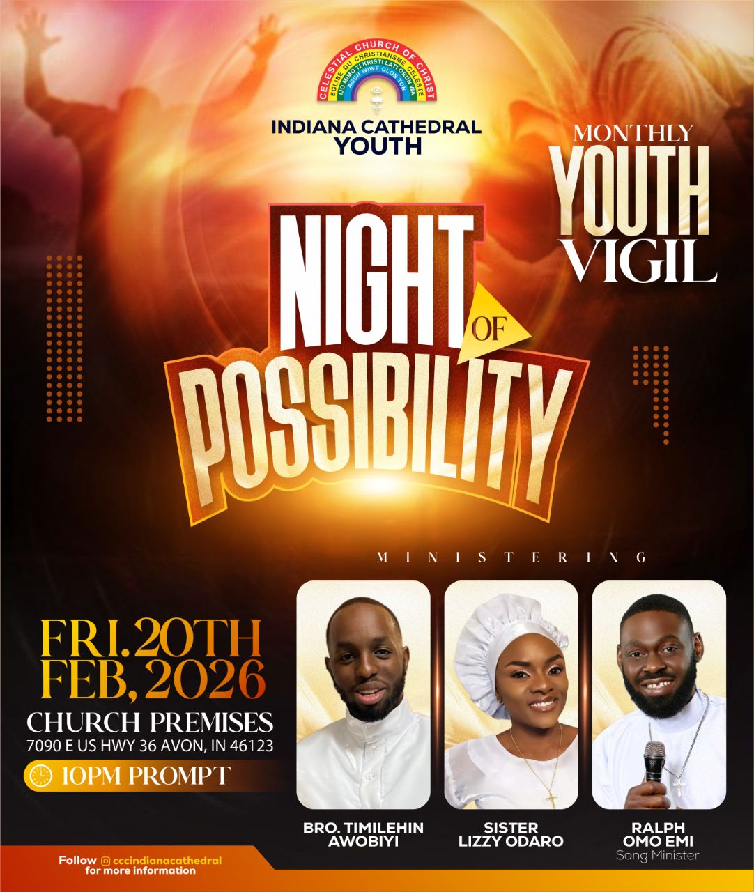 Monthly Youth Vigil - Night of Possibility