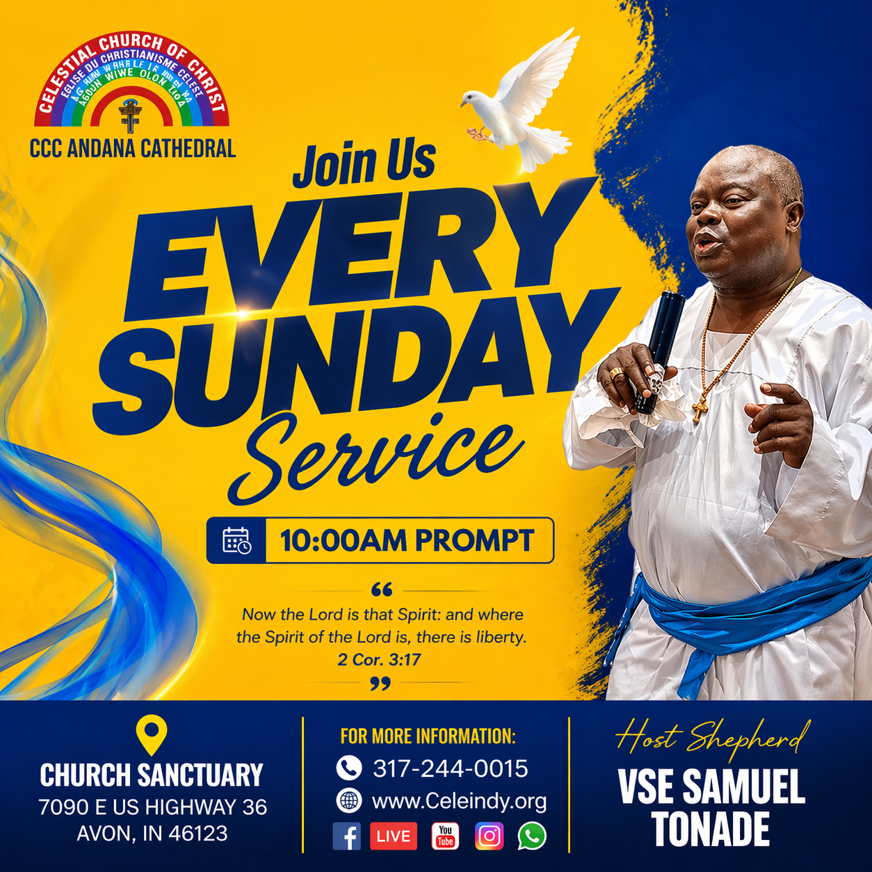Join Us Every Sunday Service - 10:00AM